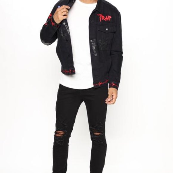 Icon Skinny Jean - Black mens asian size 34W - Picture 4 of 11